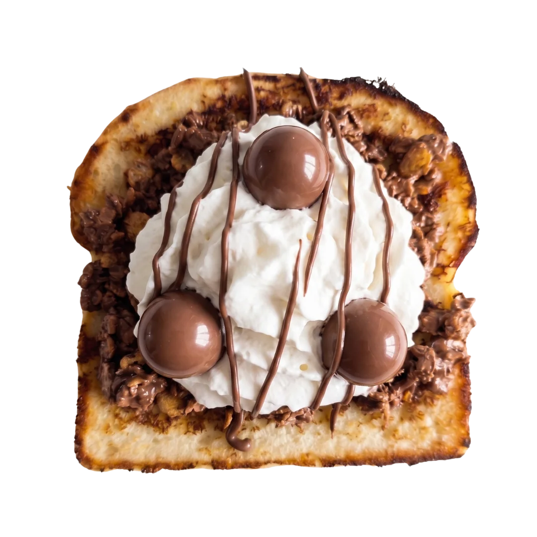 Verloren brood met topping
