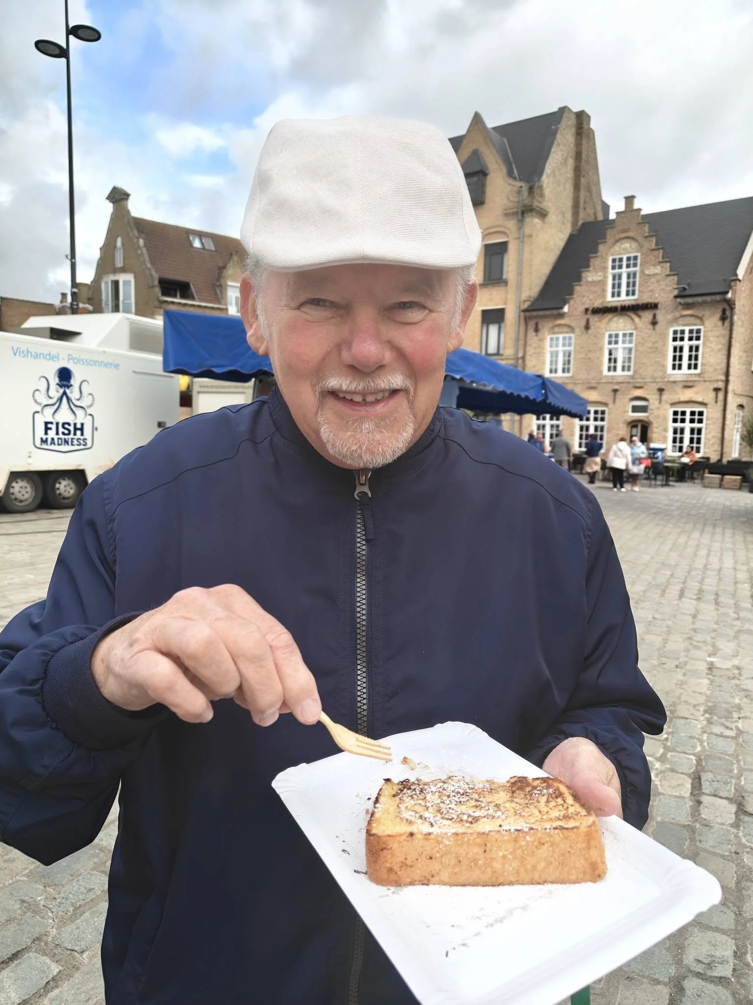 Tevreden klant met verloren brood